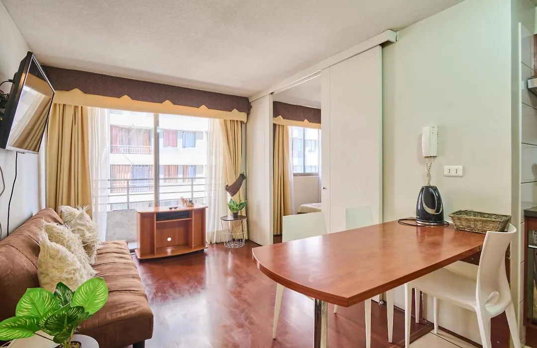 Espectacular Departamento En Santiago, Con Aire Acondicionado Y Parking-1