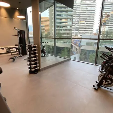 Apartment Increible En El Piso 38, Las Condes, Al Lado Del Distrito De Lujo, Parques.-3