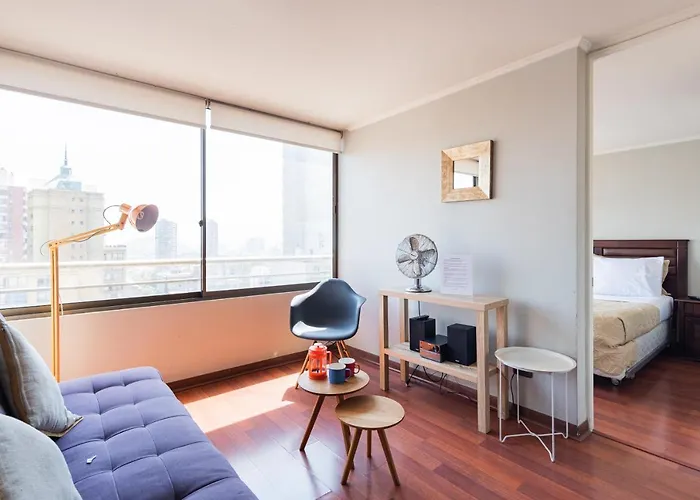 Apartamento Urban Art - 1Br, Wifi, Smart Tv & Metro Santiago de Chile admite animales